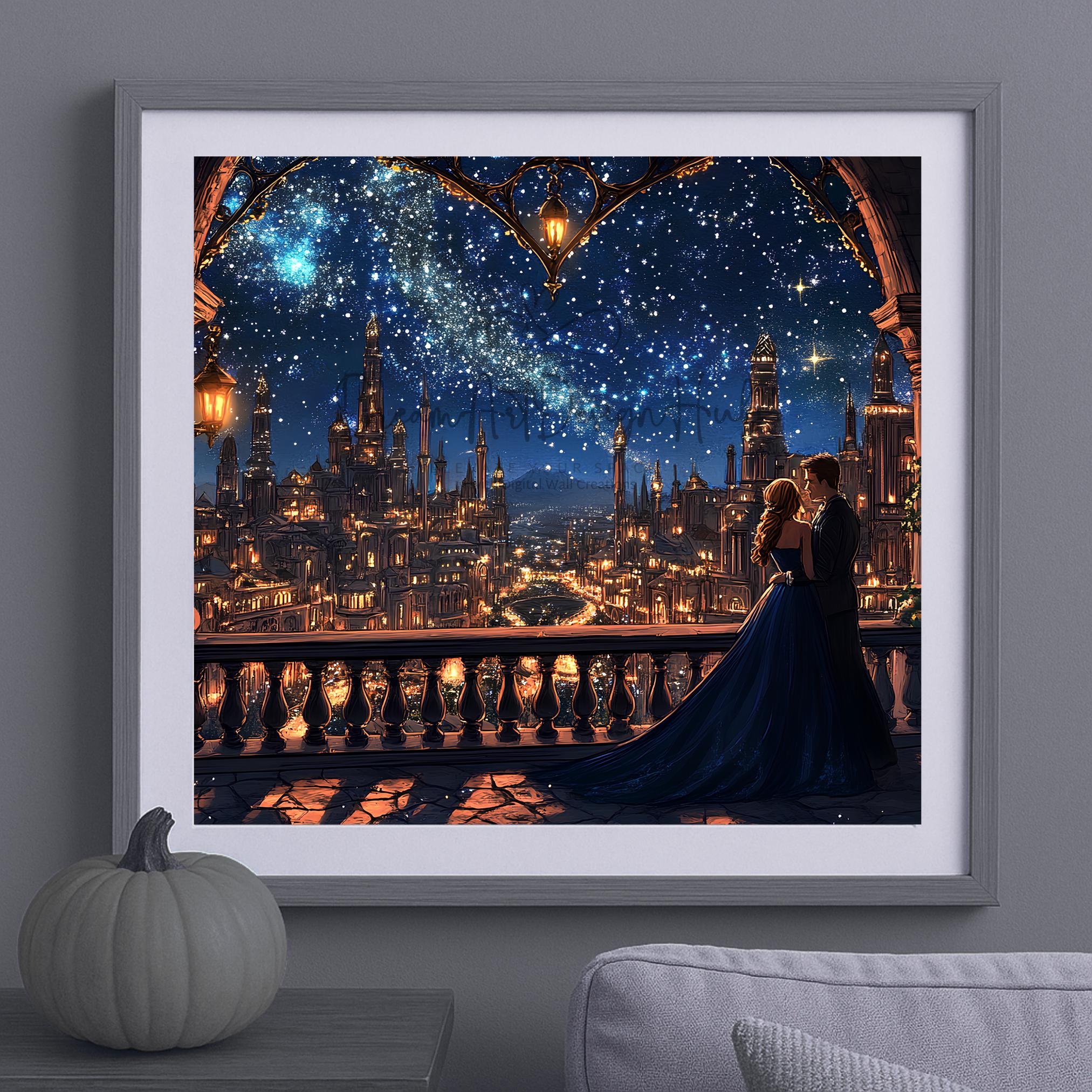 Velaris TV Art Feyre & Rhysand ACOTAR Wall Decor | Night Court City of ...