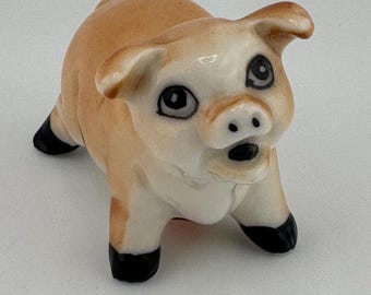 Vintage Pig Adorable Genuine Bone China Taiwan Sticker on Bottom