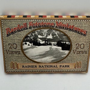 1923 Rainer National Park Washington Bardell Fototone Miniaturas 20 Fotos com Descrições