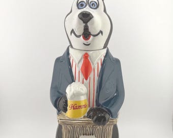 1973 Hamm's Bartender Decanter by Ceramarte Vintage Beer Decanter Hamm's Beer Bear Bar Decor Gift Vintage Beer Collectible Gift for Him