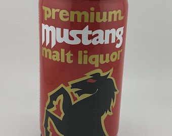 Premium Mustang Malt Liquor Vintage Steel Beer Can Pittsburgh Brewing Company Pittsburgh, PA 12 OZ