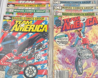 Team America Vol 1-12 1982-1983 Marvel Comics