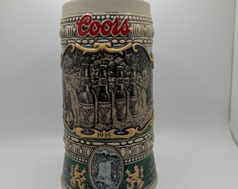 1990 Coors Brauerei Bierkrug 1935 Print Werbung Edition Becher Nummeriert 26012