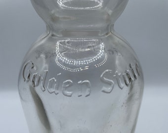 Golden State Cream Top Milk Bottle with Paper Topper
