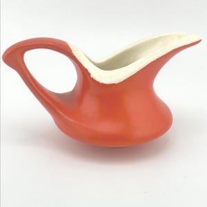 Pichet crémier miniature orange Mid-Century