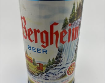 Vintage 1950s-1960s Bergheim Beer Can, Bergheim Brewing Company in Reading, Pennsylvania