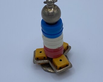 Vintage Dice and Poker Chips Pendant