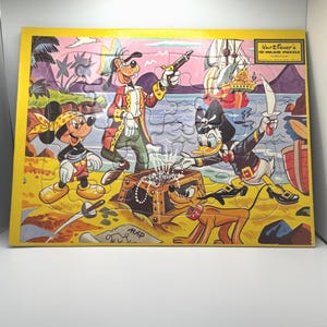 Vintage 1960's Walt Disney Puzzle Mickey Mouse Donald Duck