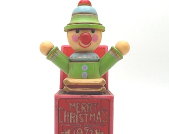 1977 Hallmark Christmas Ornament Jack in the Box