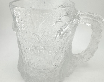 1993 Flintstones McDonald's Glass Mug  Rocdonalds Treemendous Mug