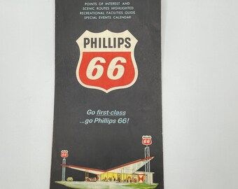 1964 Phillips 66 Colorado Highway Map Phillips Petroleum Company Vintage Map