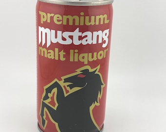 Premium Mustang Malt Liquor Vintage Steel Beer Can Pittsburgh Brewing Company Pittsburgh PA 12 OZ