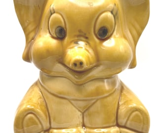 Vintage Art Craft Cartoon Elephant Planter  resembles Dumbo