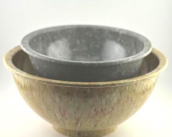 Vintage Texas Ware Confetti Melamine Bowls Texas Ware Melmac Speckled Multicolor Mixing Bowls Mid Century Modern Early Plastic Retro 1960s