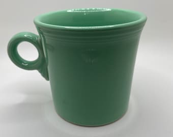 Retired! Sea Mist Green Fiesta Classic Ring Handle P86 10 1/4 oz Mug NN