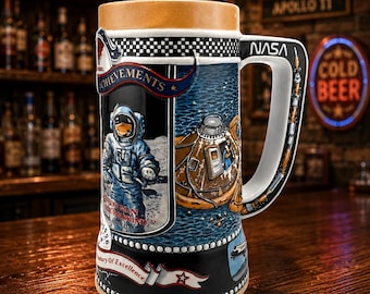 Miller High Life Beer Stein NASA Apollo 11 Great American