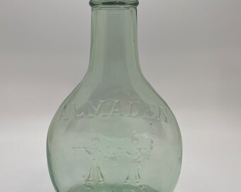 Almaden Pony Wine Green Glass Bottle
