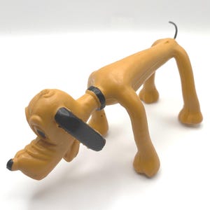 1960s Pluto Rubber Bendable WALT DISNEY PRODUCTIONS