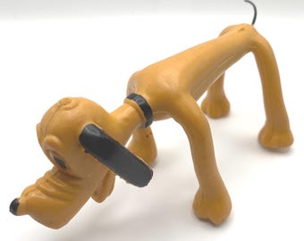 1960s Pluto Rubber Bendable WALT DISNEY PRODUCTIONS