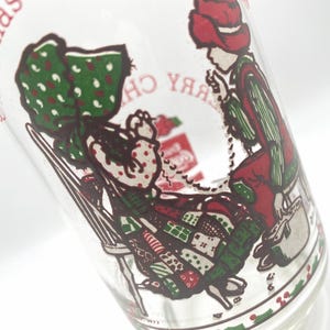 Holly Hobbie Coca Cola Limited Edition 1977 Merry Christmas American Greetings Corp Glass