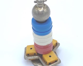 Vintage Dice and Poker Chips Pendant