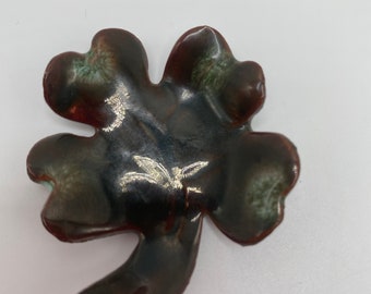 Mini Ceramic Four Leaf Clover Lucky Charm