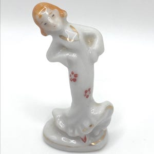 Miniature Lady Figurine Dancing with Red Shoes #2