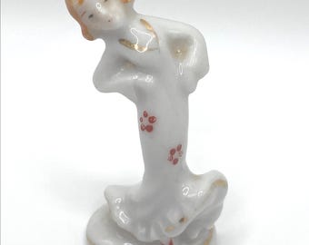Miniature Lady Figurine Dancing with Red Shoes #2