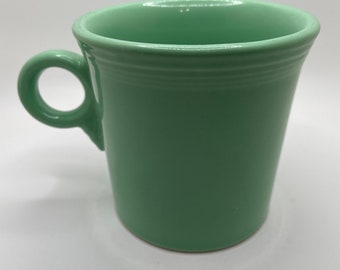 Retired! Sea Mist Green Fiesta Classic Ring Handle P86 10 1/4 oz Mug No Date Stamp