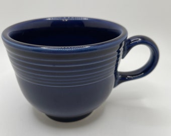 2000 Fiesta Cobalt Double Stamped Mug Fiestaware