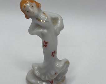 Miniature Lady Figurine Dancing with Red Shoes #2