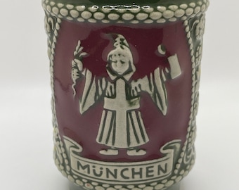 Olympiade 1972 Munchen Germany Ceramic Glazed Cup