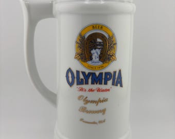 Olympia Brewery Tumwater WA Wildlife Stein Ram "It's the Water" Gifts by Norma FREE Shipping in the USA