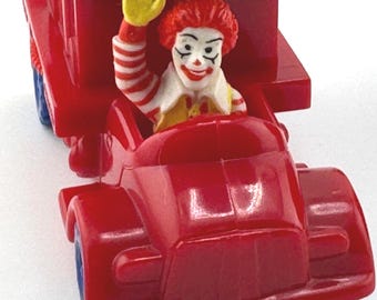 1996 McDonald's United Airlines Ronald McDonald Driving an Airport Truck with Hamburgler in Back