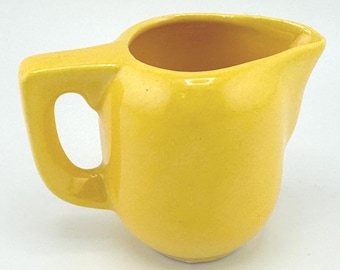 Yellow Mid Century Miniature Creamer Pitcher