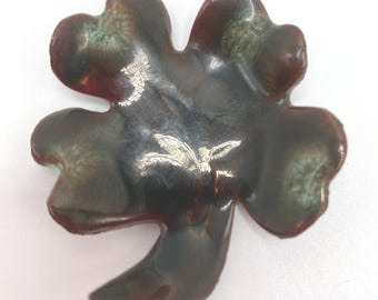 Mini Ceramic Four Leaf Clover Lucky Charm