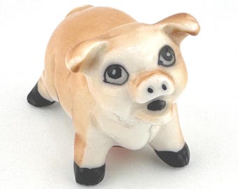 Vintage Pig Adorable Genuine Bone China Taiwan Sticker on Bottom