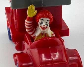 1996 McDonald's United Airlines Ronald McDonald Driving an Airport Truck with Hamburgler in Back