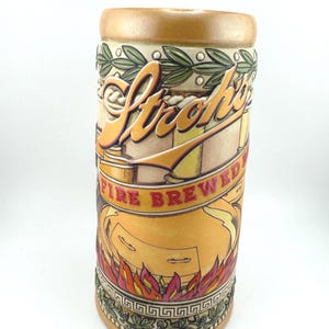 Vintage Stroh’s Beer Heritage Series VI Stein Fire Brewed Brewing Process Collectible Beer Mug Brewery Barware Gift Local Brewery Gift