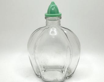 Vintage Unique Perfume Bottle with Beautiful Turquoise Lid