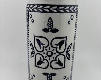 Vintage 1977 Blue Delft Beer Mug Budweiser Flower Petal Pattern Beer Stein Brewery Gift Beer Collectible Barware Gift