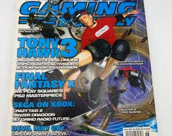 Electronic Gaming Monthly Magazine June 2001 - Ziff Davis Magazine Tony Hawk 3 Final Fantasy X Sega on Xbox Spider Man 2