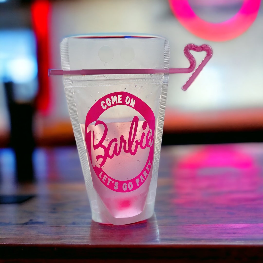 Barbie Drink Pouch custom Names Available Etsy