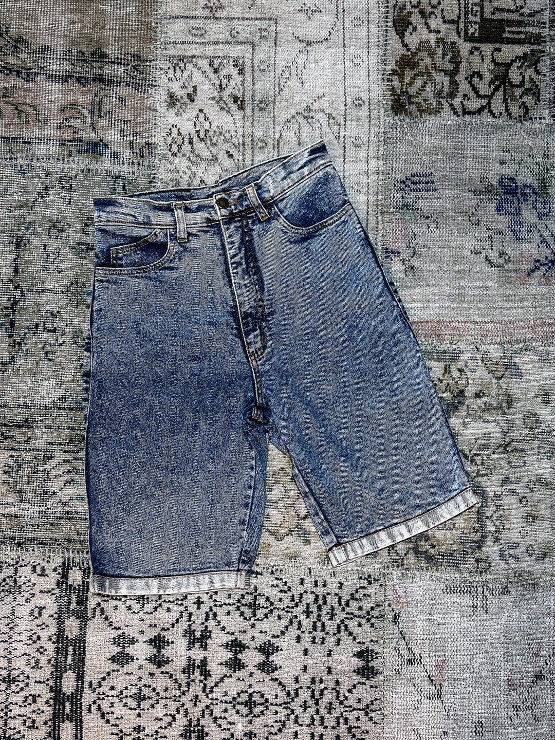 Retro Beat Denim Shorts main image 0