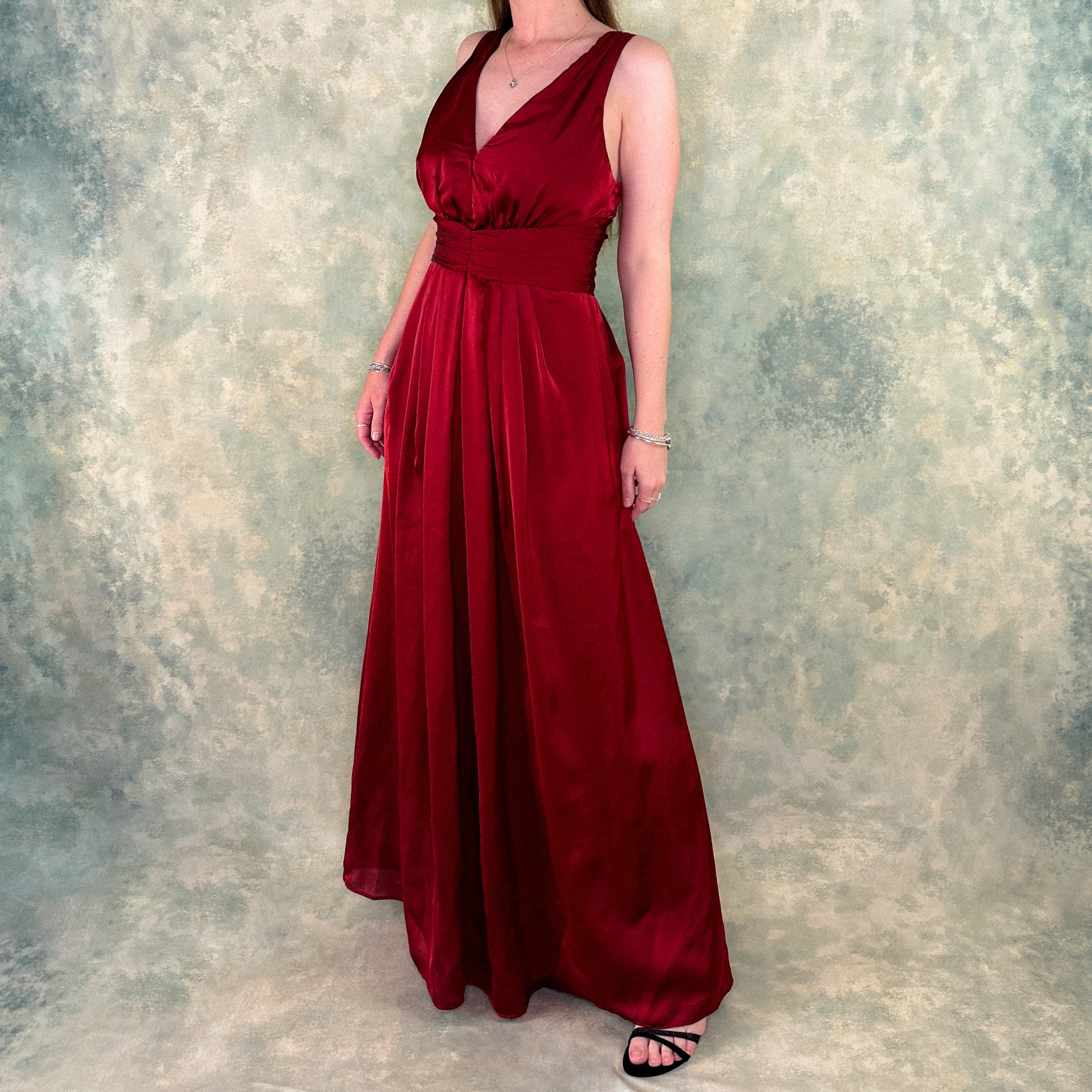 Blood red maxi dress hotsell