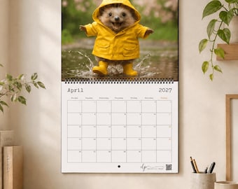 Hedgehog 2027 Calendar: Adorable Hedgehog Images