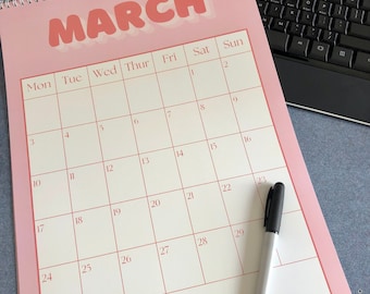 Colorful 2026 Wall Calendar A3: Large Wall Planner, Sunday/Monday Start