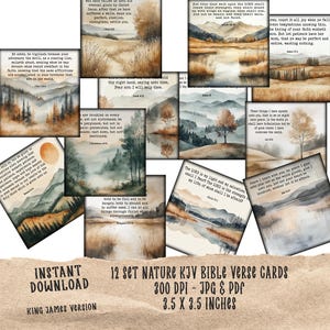 Versets bibliques imprimables nature et cartes bibliques pour hommes, version King James, version Louis Segond