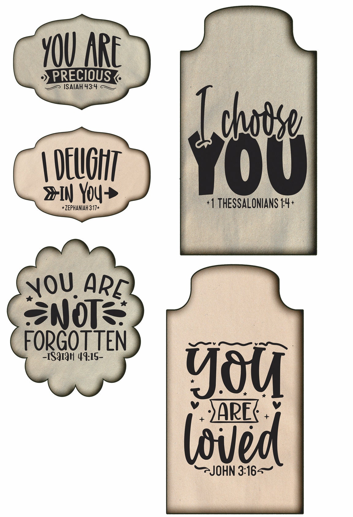 Vintage Christian Ephemera Kit: Printable Tags & Labels for Bible ...
