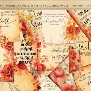 A5 Christian Devotional Journal Kit: Botanical Bible Printables for Women&#39;s Spiritual Reflection
